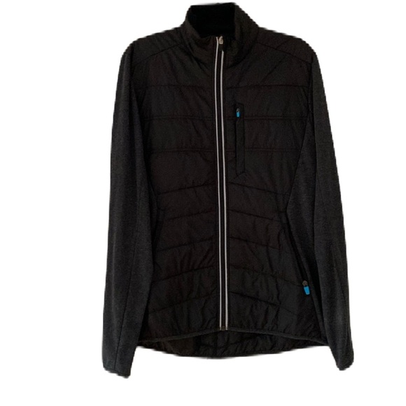 CHCB‎ Cycling Quilted Jacket Vest Shirt Light Jacket Black Puffy Gray Size Large - Picture 1 of 14